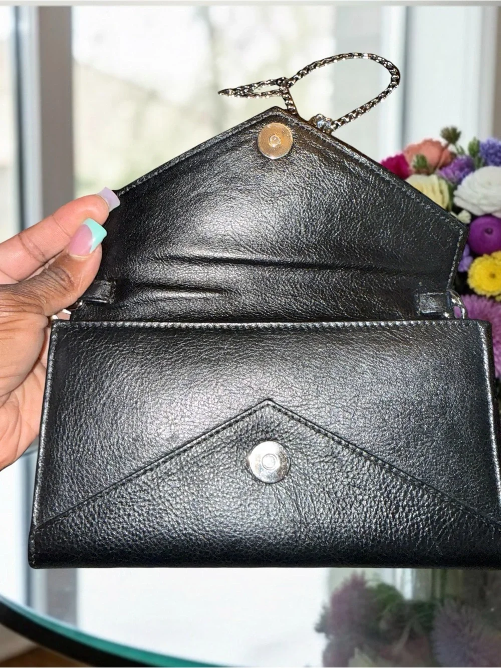 Rebecca Minkoff Black Crossbody Chain Strap Bag EUC